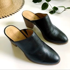 LIKE NEW✨Madewell The Harper Black Leather Mule 8